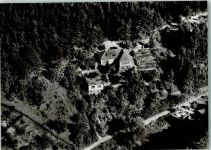 67466 W6734 Lambrecht Pfalz Foto AK Fliegeraufnahme der Pension Haus Harry Herrmann