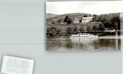 69115 W6900 Heidelberg , Neckar FOTO KEINE AK Fahrgastschiff auf dem Neckar vor dem Kloster Neustift Foto Orginal aus Archiv eines Ansichtskartenverlags Ort handschriftlich
