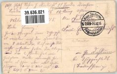 Wilna Vilnius Gebrauchsspuren Feldpost WK I Nr. 209 Antokol