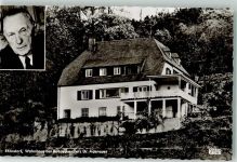 53604 W5340 Rhöndorf , Rhein Foto AK Wohnhaus Dr. Adenauer Portrait Kessel-karte