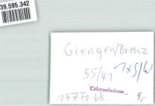 89522 W7928 Giengen an der Brenz FOTO KEINE AK Turm Ort handschriftlich Foto Original aus Archiv eines Ansichtskartenverlags