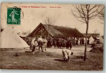 02150 Sissonne 1911 Foto AK Kaserne Camp Uniform