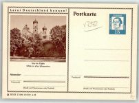 88316 W7972 Isny im Allgäu Ganzsache Kirche
