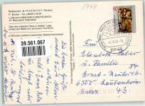 69483 W6948 Wald-Michelbach 1988 Werbe AK Gasthaus Pension Birkenhof