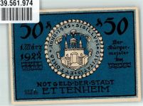 77955 W7637 Ettenheim Notgeldschein Notgeld 50 Pfennig