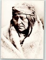 Piegan Woman Indianer Foto AK