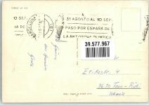 Barcelona - Eisenbahn Schwimmbad Strand Ort lt. Stempel
