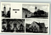 95692 W8591 Konnersreuth , Oberpf - Kirche Gasthaus Schiml Marktplatz Haus der Therese