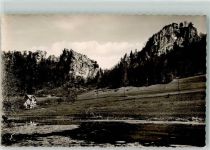 88631 W7792 Beuron Foto AK Gasthaus Jägerhaus Bronnen