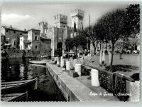 25019 Sirmione Foto AK Hafen Gardasee