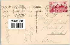 62520 Le Touquet-Paris-Plage 1937 Foto AK Fliegeraufnahme Schwimmbad Strand