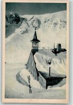 Teichbaude Foto AK Kleine Teichbaude Winter