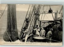 Ankunft eines Schleppnetz Campagne Scientifique de la Princesse Alice Angeln