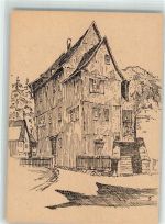 35321 W6312 Laubach , Hess Künstlerkarte Grüne Mannsgasse