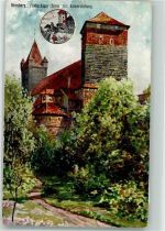 90402 W8500 Nürnberg Gebrauchsspuren Fünfeckiger Turm mit Kaiserstallung