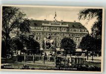 Kopenhagen København 1935 - Denkmal Chr. V. Hotel d´Angleterre