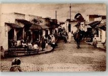 Tunis Foto AK Cafe Tracht Rue de Sidi el-Bechir