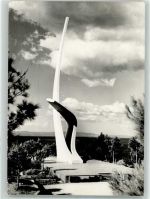 Makarska 1967 - Denkmal Ort lt. Stempel