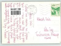 Makarska 1967 - Denkmal Ort lt. Stempel