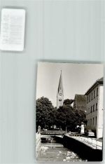88171 W8999 Weiler-Simmerberg FOTO KEINE AK Kirche Brücke Auto Litfaßsäule Ort handschriftlich Foto Original aus Archiv eines Ansichtskartenverlags