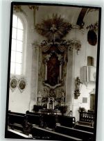 86470 W8907 Thannhausen , Schwab FOTO KEINE AK Kirche Inneres Ort handschriftlich Foto Original aus Archiv eines Ansichtskartenverlags