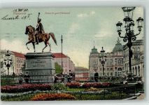 30159 W3000 Hannover 1910 - Ernst August Denkmal Mann Hut Laterne Blumen