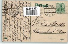 30159 W3000 Hannover 1910 - Ernst August Denkmal Mann Hut Laterne Blumen