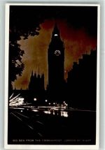 London 1927 Foto AK Big Ben Nacht