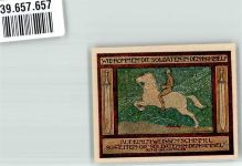 91522 W8800 Ansbach , Mittelfr 1918 Notgeldschein 25 Pfennig Nr. 99011 Wie kommen die Soldaten in den Himmel