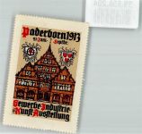 33098 W4790 Paderborn 1913 Vignette Gewerbe Industrie u. Kunst Ausstellung