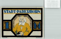 33098 W4790 Paderborn 1921 Notgeldschein 1 Mark Dietrich Adolf Freiherr von der Reck