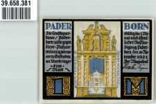 33098 W4790 Paderborn 1921 Notgeldschein 1 Mark Dietrich Adolf Freiherr von der Reck