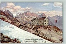 Duisburger Hütte Künstlerkarte sign. R. Wagner Wurten Kees