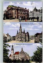 Liberec Reichenberg i. Böhmen Gebrauchsspuren Postamt Theater Rathaus Gewerbemuseum