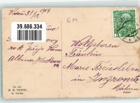 M. Munk Nr. 472 Neujahr Schafherde Bildstock Ulreich, F. 1909 Künstlerkarte