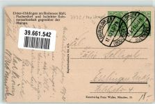 88690 W7772 Unteruhldingen , Bodensee 1921 - Hafen Fischerboote Kirche