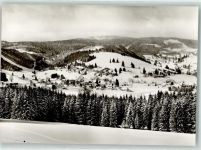 79868 W7828 Altglashütten , Schwarzw Winter mit Kirche St. Wendelin