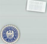 W2300 Kiel , Ostsee K. Pr. Polizei-Präsidium Kiel Polizei Siegelmarke