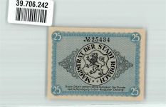 96476 W8634 Rodach b Coburg 1920 Notgeldschein 25 Pfennig
