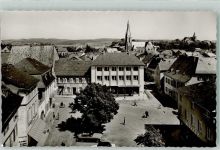 55566 W6553 Sobernheim - Marktplatz Kreissparkasse Oldtimer