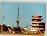 10115 O1199 Westend - Funkturm und Avus Wertungsrichterturm VW Käfer