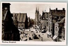 90402 W8500 Nürnberg - WK II Königstraße Straßenbahn Auto