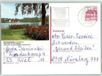 25821 W2257 Bredstedt 1986 Ganzsache Mühlenteich