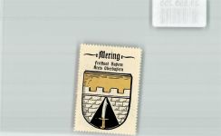 86415 W8905 Mering , Schwab Vignette Wappen