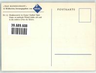 W4300 Steele ARAL Bildkarten Das Ruhrgebiet Nr. 12 Straßenszene Werbung Auto Künstlerkarte