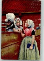 Walcheren Kindertracht Zeeland K.D. Feldpostexp. 45. Res. Div. Trachten Niederlande / Hollandkind 1916