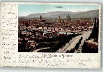 50100 Firenze 1900 Lithographie