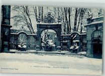 54000 Nancy 1908 Winter Denkmal Fontaine de Neptune