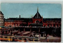 Kopenhagen København Foto AK Hauptbahnhof Straßenbahn