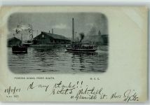 Manchester 1901 Gebrauchsspuren Fähre Hafen Pomona Docks